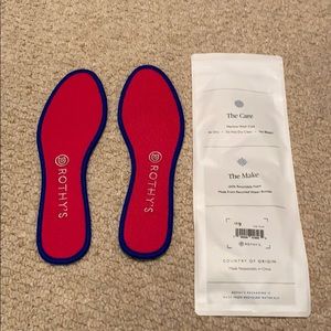Rothy’s hot pink insoles